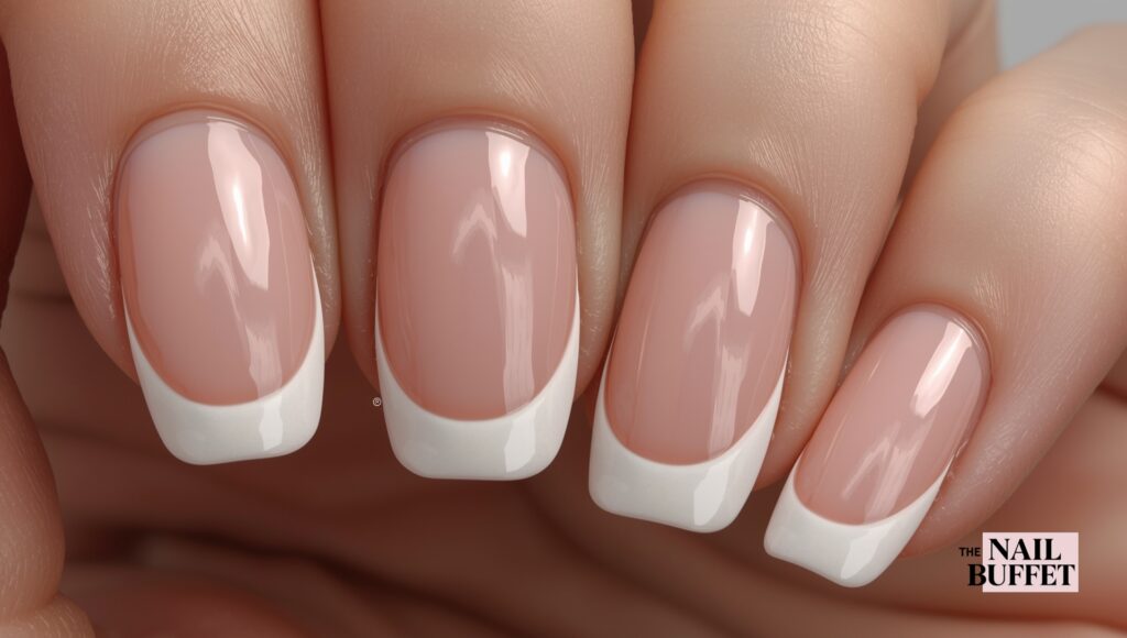 3D French Tip Nails
