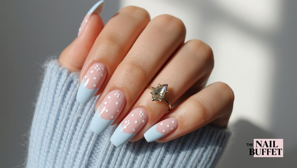 Abstract Winter Art Nails