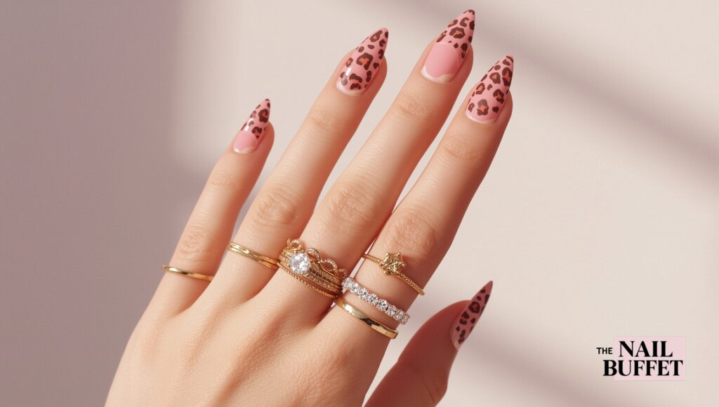 Animal Print Winter Nails