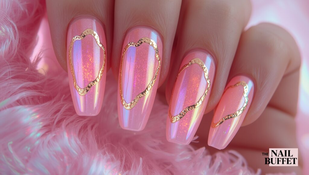 Aura Chrome Nails