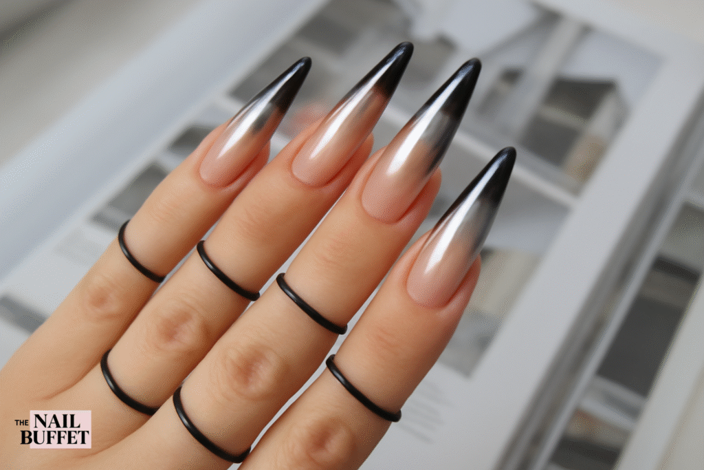 Black Chrome Nails