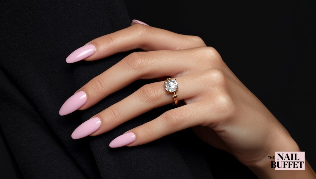 Bubble Gum Chrome Nails