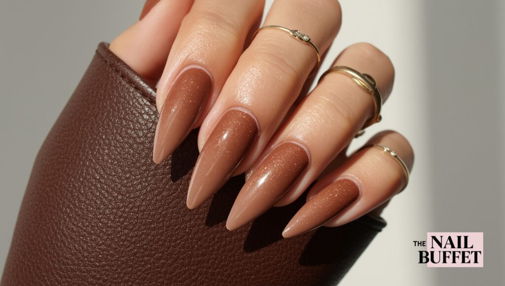 Chestnut Brown Elegance Nails
