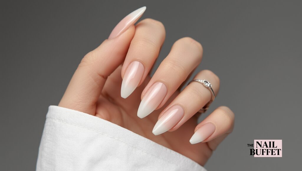 Classy White French Tip Nails