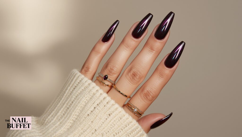 Dark Purple Nails
