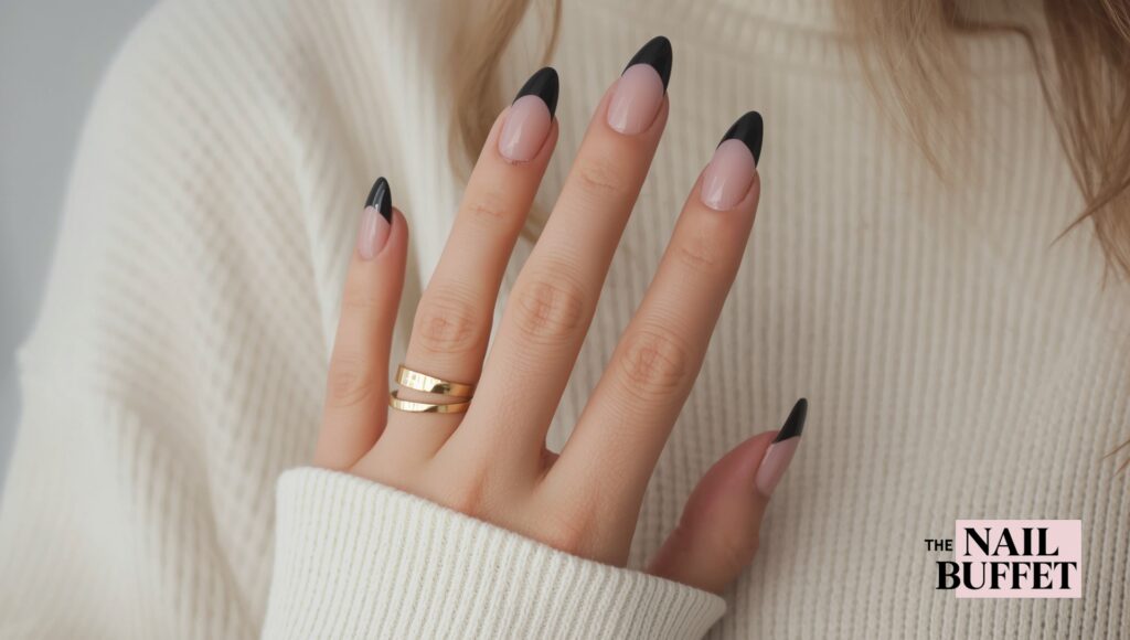 Edgy French Design Nails