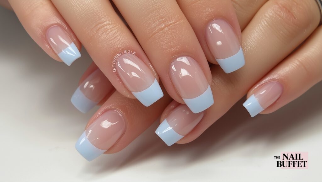 Faded French Tip Nail designs