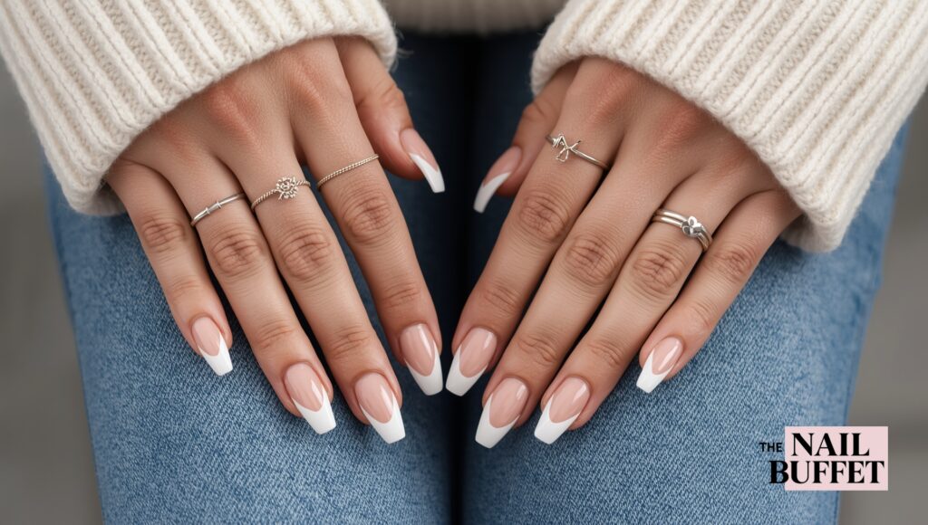 Icy French Tip Nails