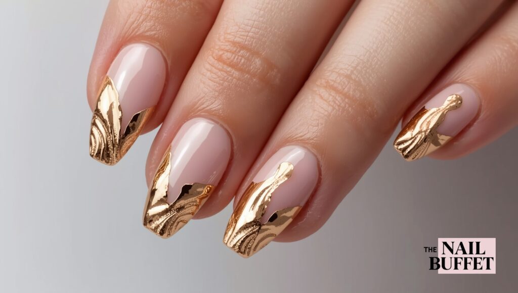 Molten French Design Nails