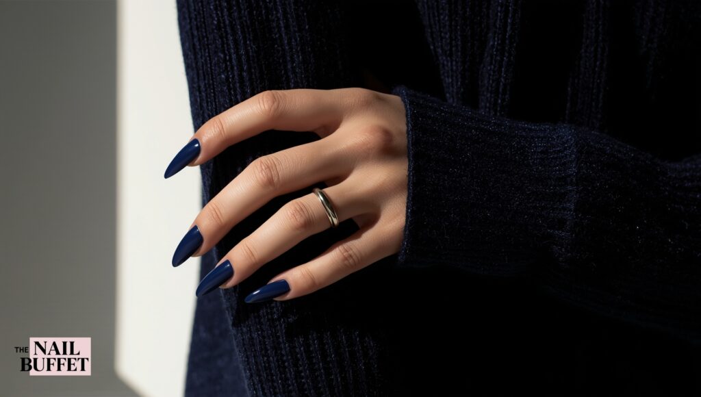 Navy Blue Nails
