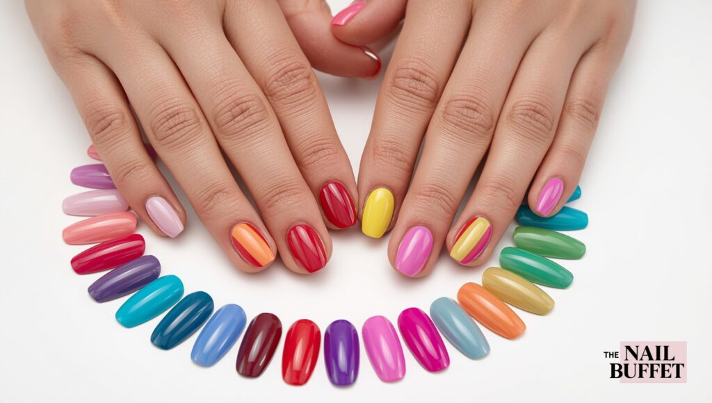 Pastel Skittle Nails