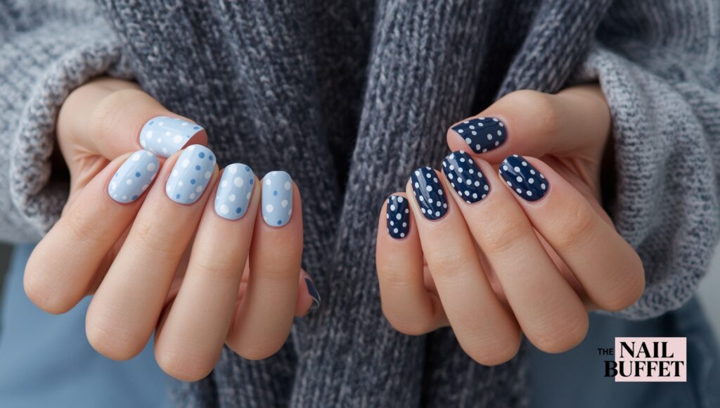 Pretty Polka Dot Nails