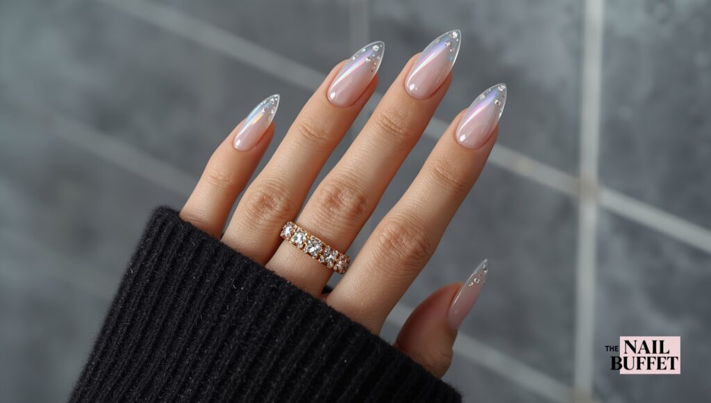 Rhinestone Accents Nails