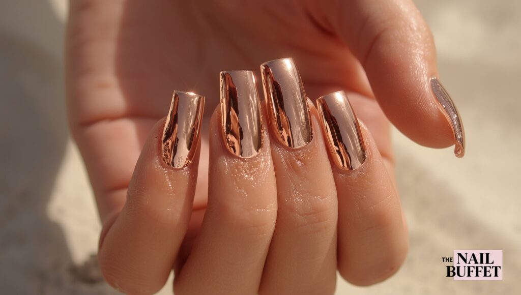 Rose Gold Nails