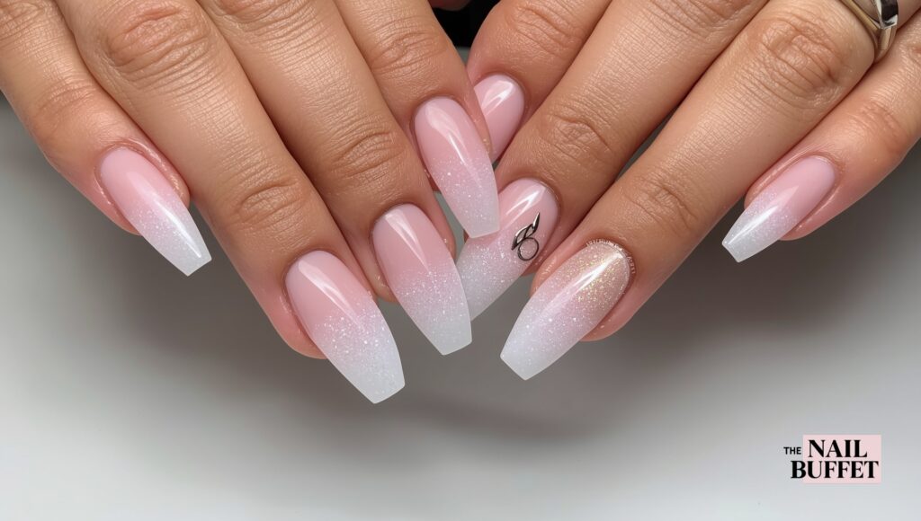 Sparkly Gradient Nails