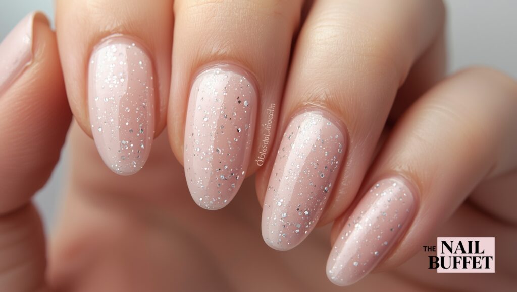 Subtle Sparkle Nails