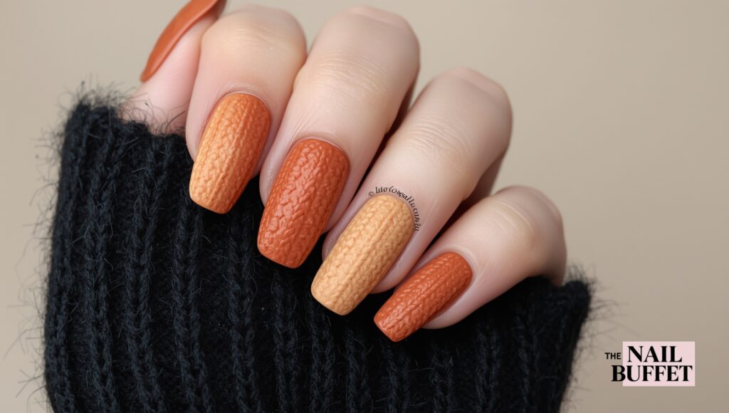 Sweater Knit Texture Nails