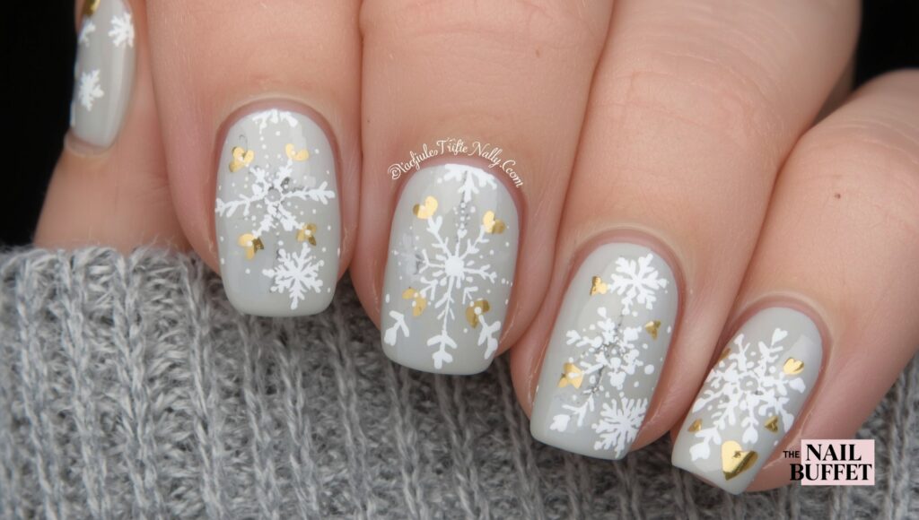 Chic Neutral Sweater Nails