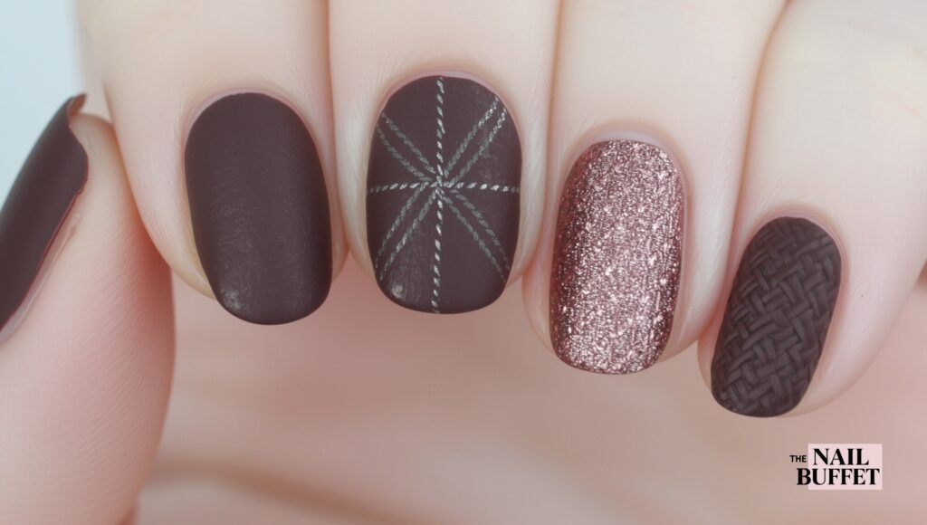Crisp Plaid and Snowflake in Warm Tones