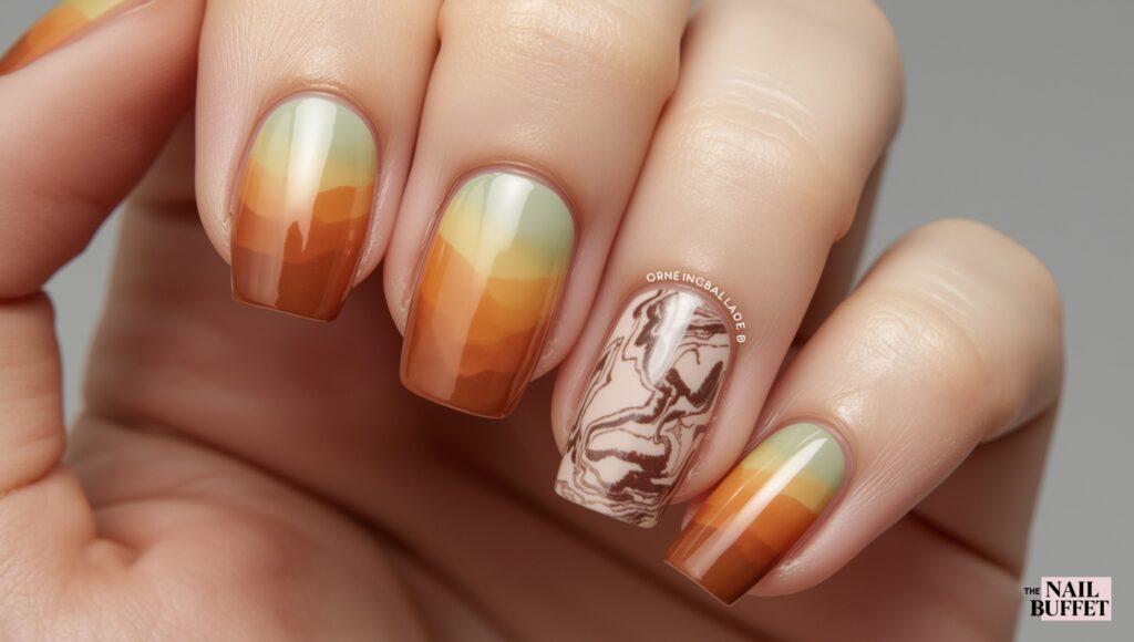 Duochrome Color Changing Fall Nails