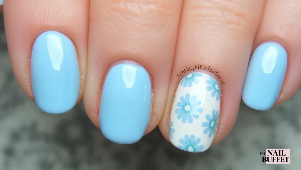 Forget Me Not Nails