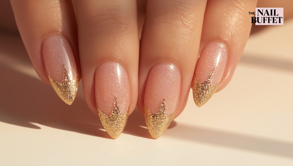 Golden Rush Nails