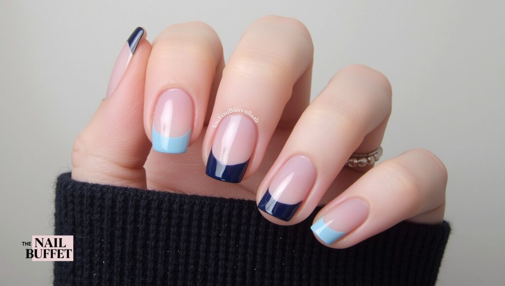 Gradient French Nails