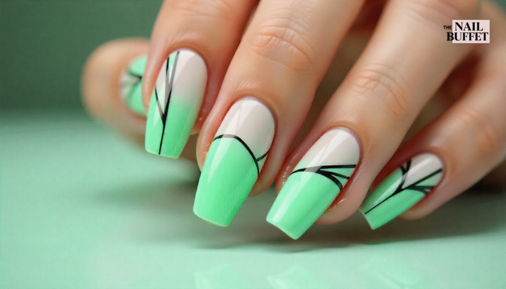 Green Aura Nails