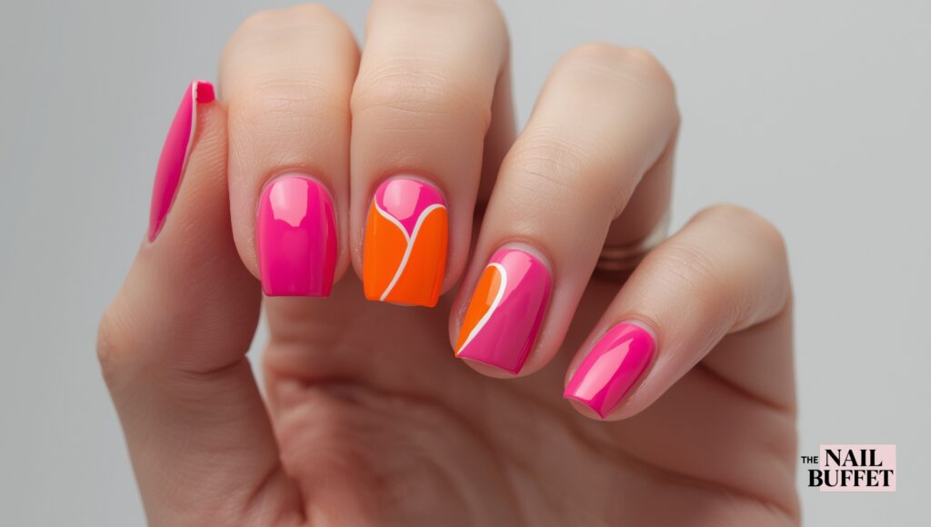 Hot Pink & Orange