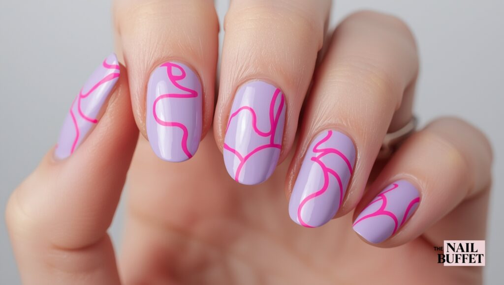 Hot Pink Swirls