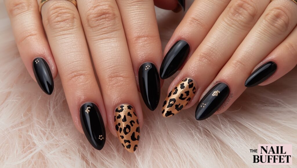Leopard, Black, and Contrast