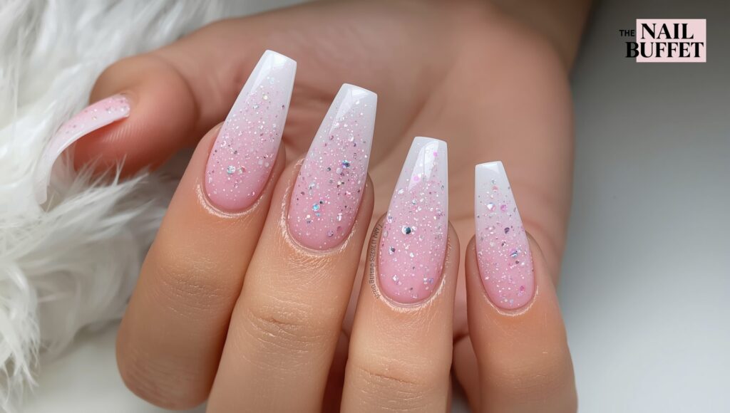 Long White Tip French Nails