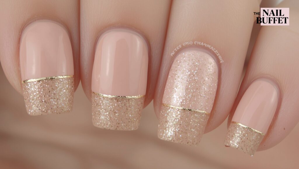 Marble Nail Art and Gold Lines Nails