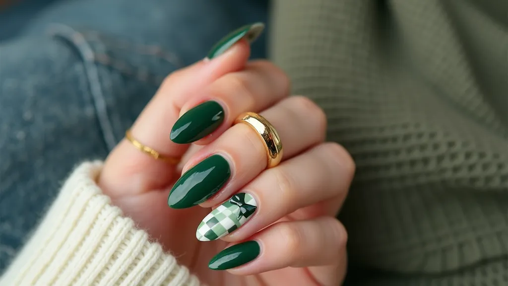 Mismatched Accent Nails