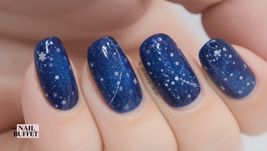 Night Sky Design Nails