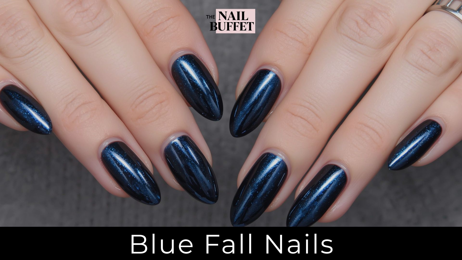 Blue Fall Nails