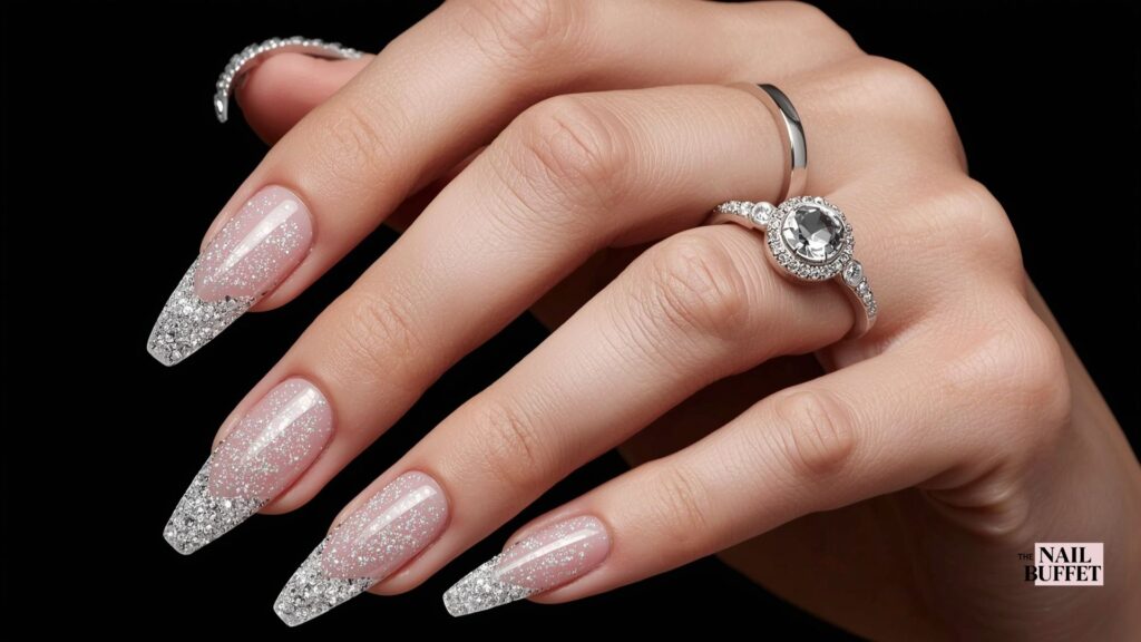 Stiletto French Manicure Nails
