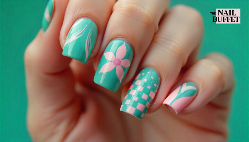 Pink and Green