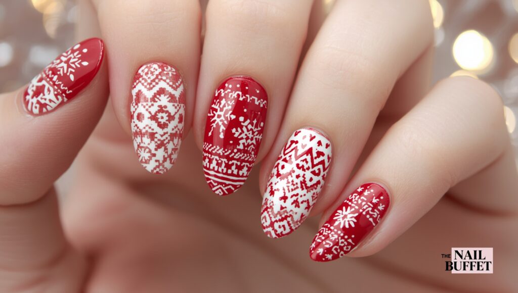 Snuggly Winter Sweater Nails