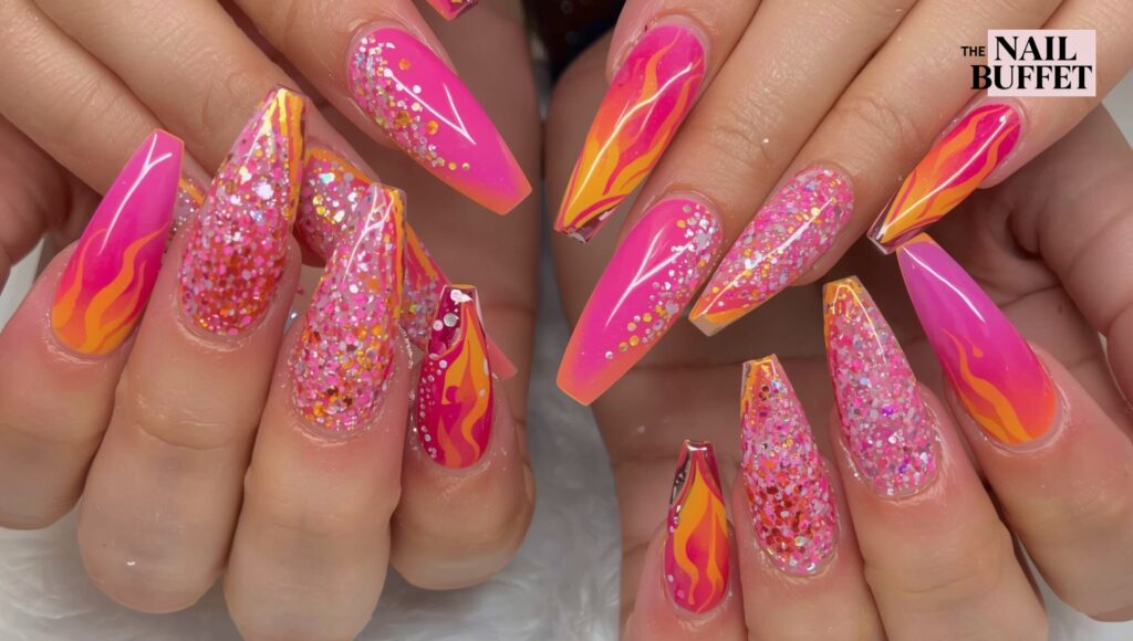 Splash of Color Nails