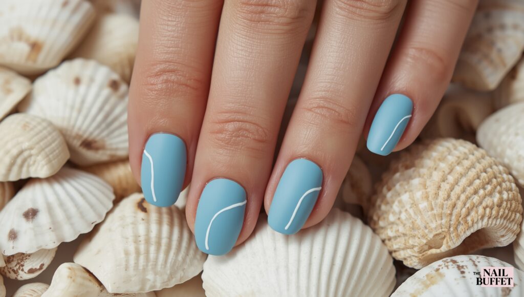 Textured Matte Finish Short Nails