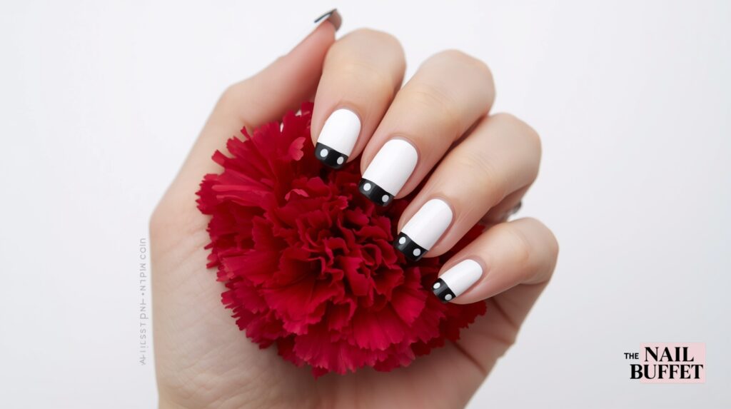 Black and White Half Moons