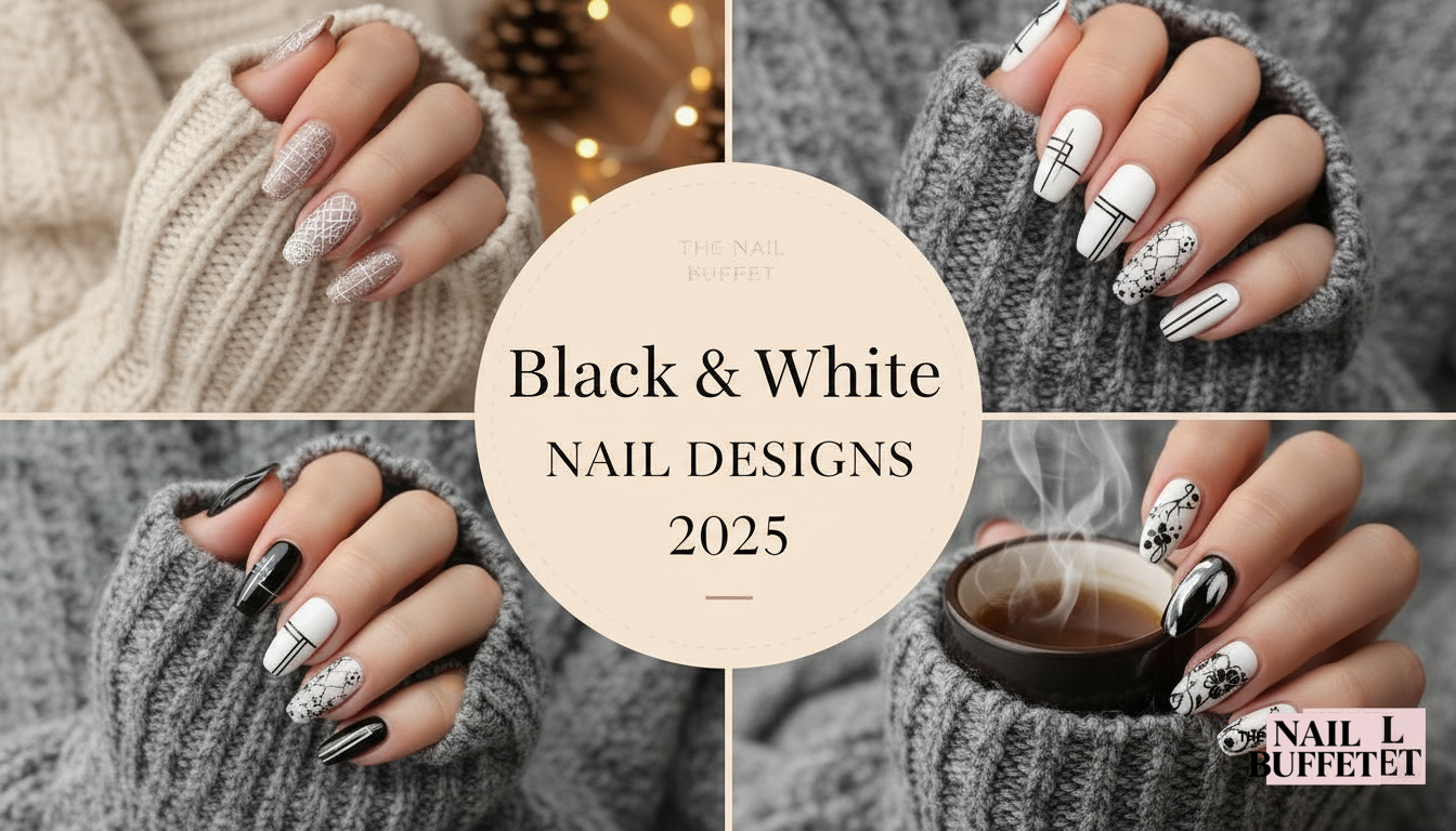 Black and White Nail Designs