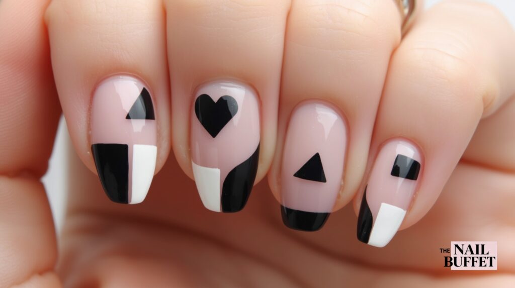 Negative Space Hearts