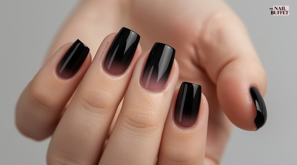 Black Ombre Nails