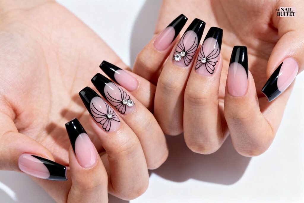 Deconstructed Butterfly Nails