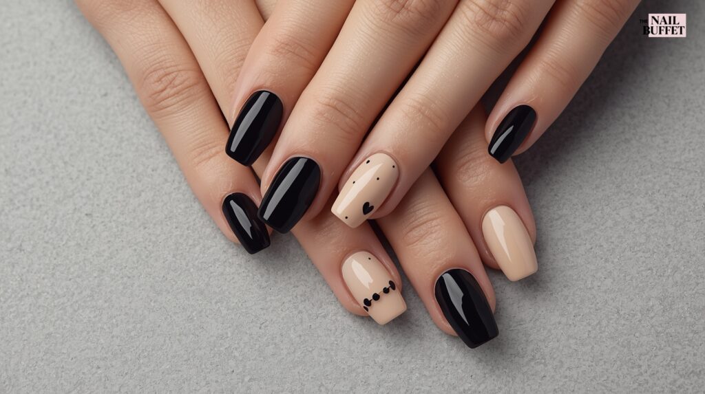 Gothic Valentine Nails