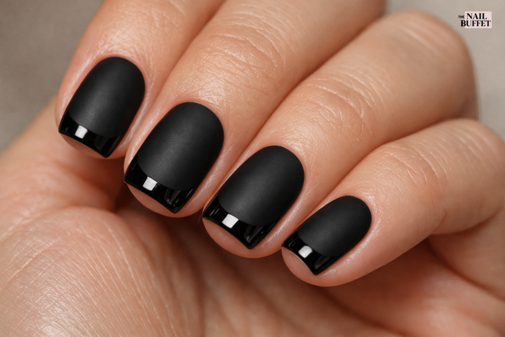 Matte French Nails