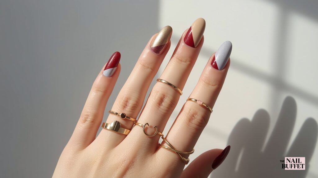 Red and Blue Accents