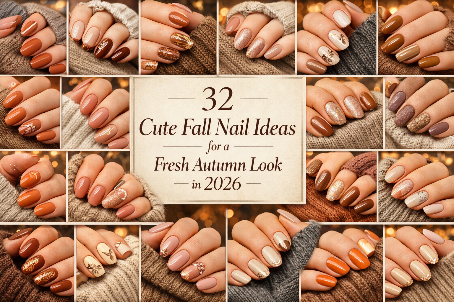 32 Cute Fall Nail Ideas for a Fresh Autumn Look in 2026